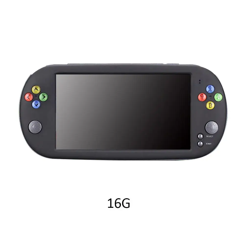 Оборудование для psp X16 большой Экран 7-дюймовый HD ручной GBA аркадных игр NES Ностальгический FC портативные игровые консоли - Цвет: 16G
