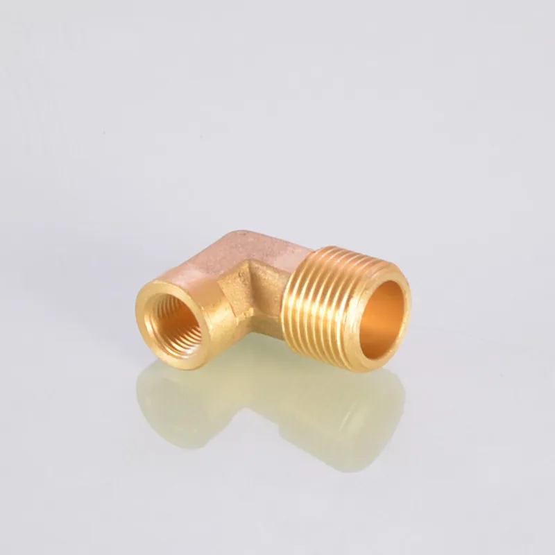 Pipe Fitting 1/8" 1/4" 3/8" 1/2" 3/4" 1" Female x Male Thread 90 Deg Brass Elbow Connector Coupler for Water Fuel Copper Adapter