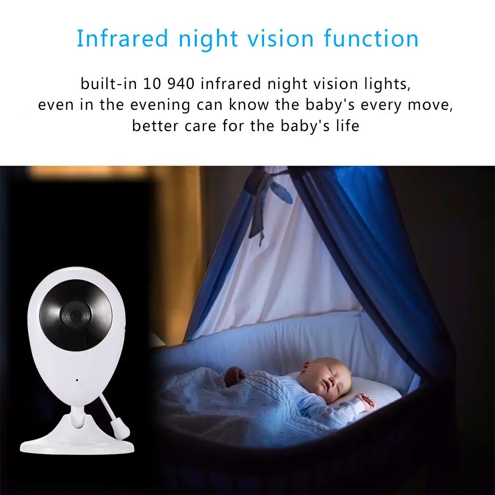 Новый 2,4G беспроводной визуальный уход за ребенком цифровой видео монитор младенца с камерой Многофункциональный температурный дисплей