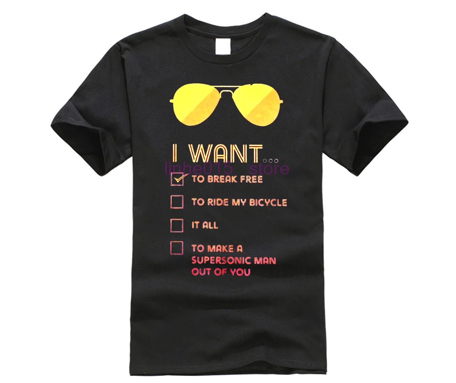 I Want To Break свободная футболка для мужчин футболки Queen Меркьюри Rock Band печатных