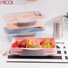 MICCK 750 мл BPA Бесплатный Ланч-бокс для детей, контейнер для хранения продуктов, контейнер для хранения фруктов, салата, Bento box для пикника, школы