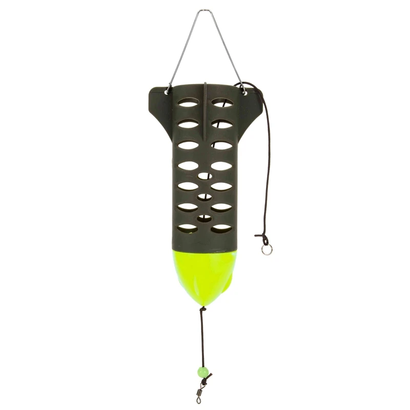 

1 Pc Fishing Feeder Thrower Plastic Fishing Bait Cage Rocket Bait Shuttle Carp Fishing Tackle Tools