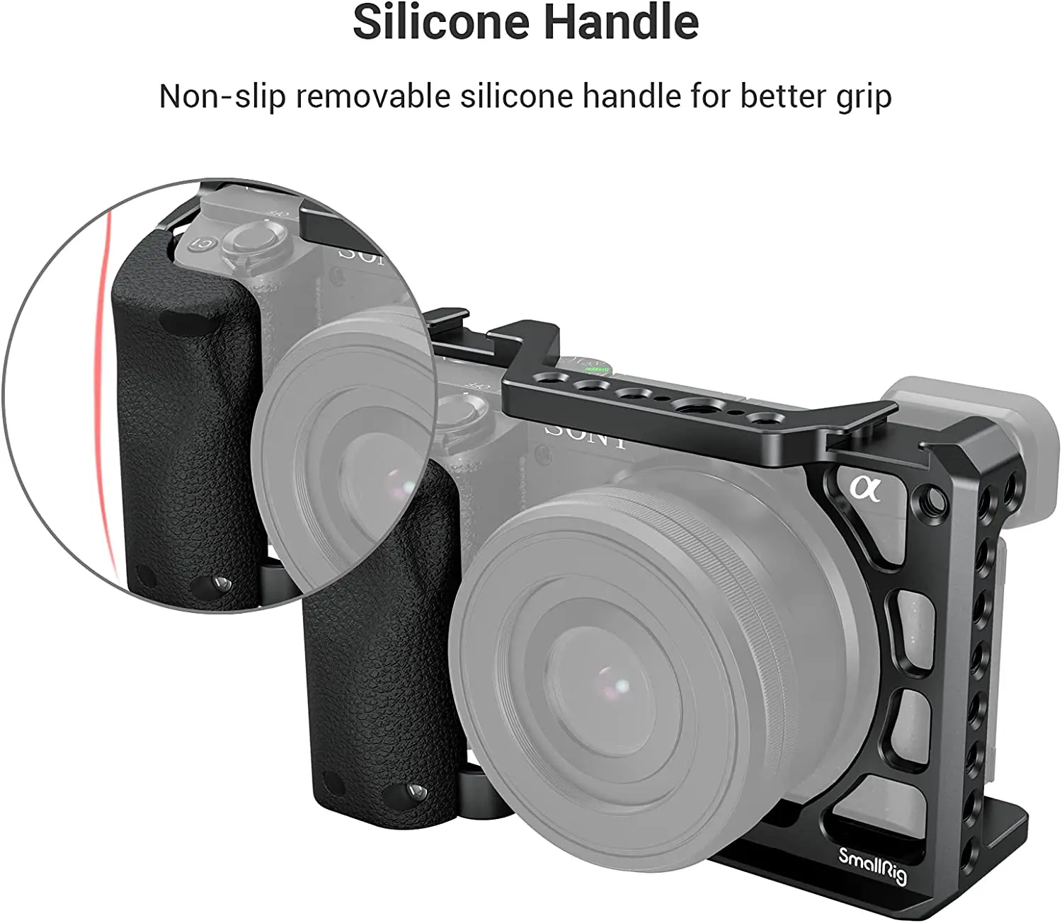 Smallrig dslr sony a6400 câmera gaiola com