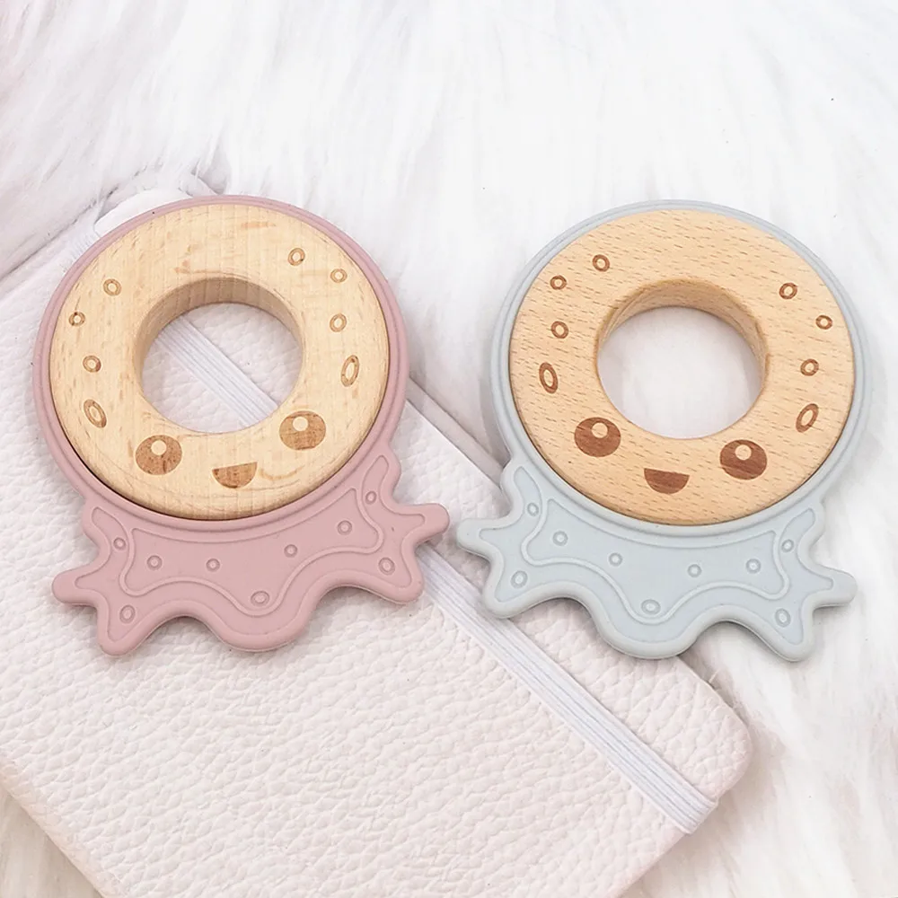 chenkai-10pcs-octopus-alpaca-dinosaur-silicone-wooden-teether-baby-animal-teething-for-diy-infant-nursing-chewing-teether-chains