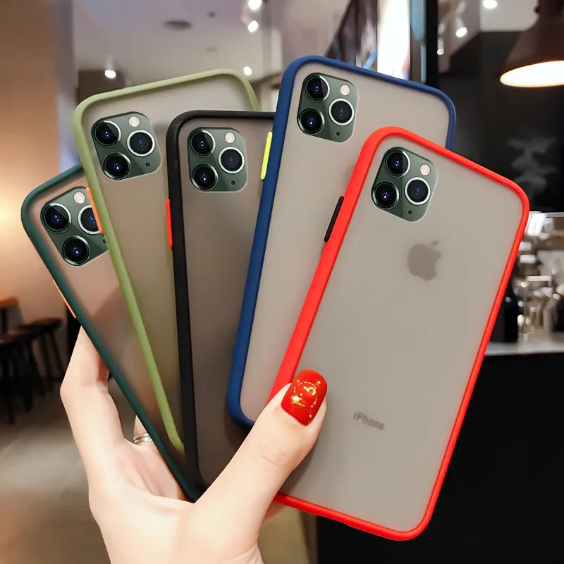 Чехол для телефона Xiaomi Redmi Note8t матовая отделка прозрачный противоударный задний