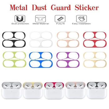 

Metal Dust Sticker Guard For Airpods pro Earphone Protective Skin Sticker for Air Pods 3 Earphone Case Charging Box Cover Film