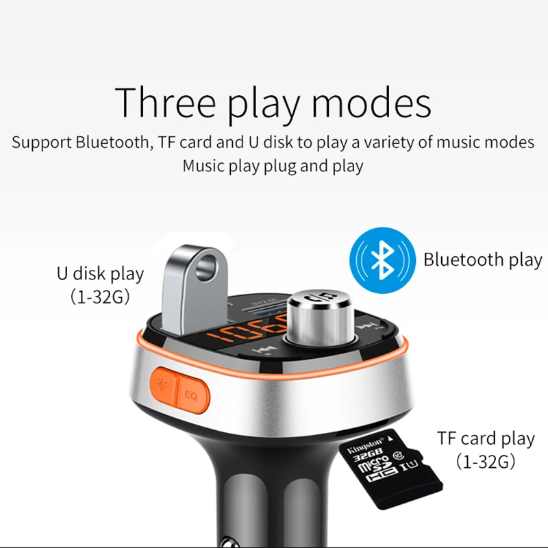 Автомобильный fm передатчик Cden mp3 плеер Bluetooth U диск без потерь музыкальный