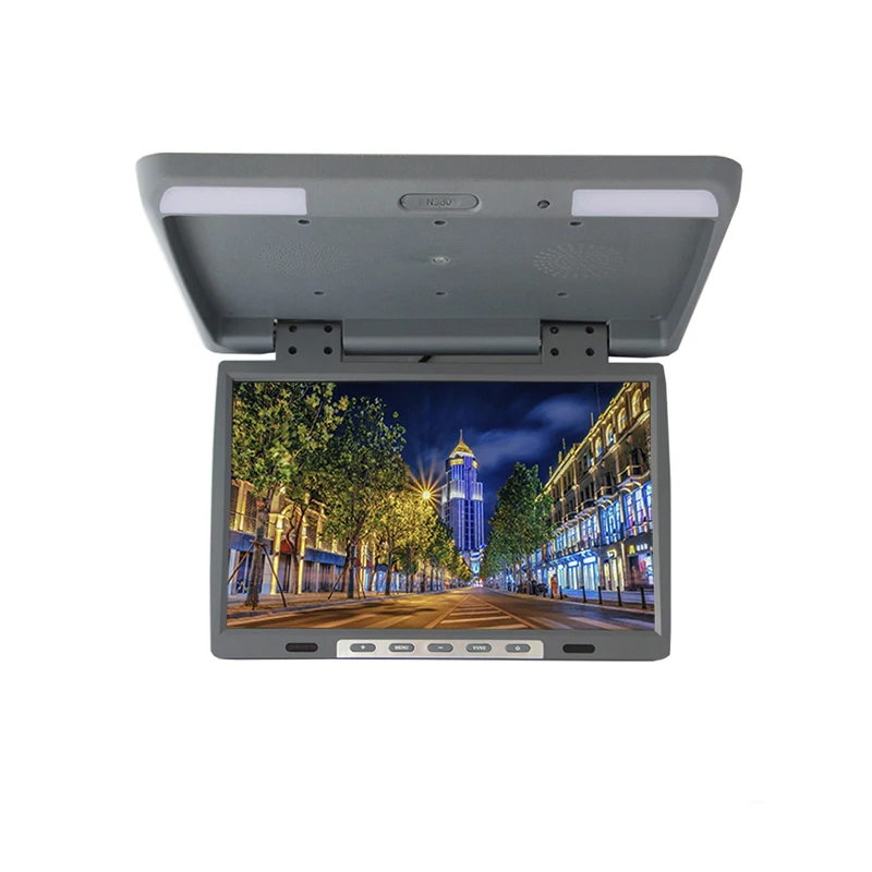 Cheap 22 Inch Car Roof Mount Monitor HD 1080P Ceiling Flip Down Overhead Screen MP5 Multimedia Video Players IR FM HDMI |