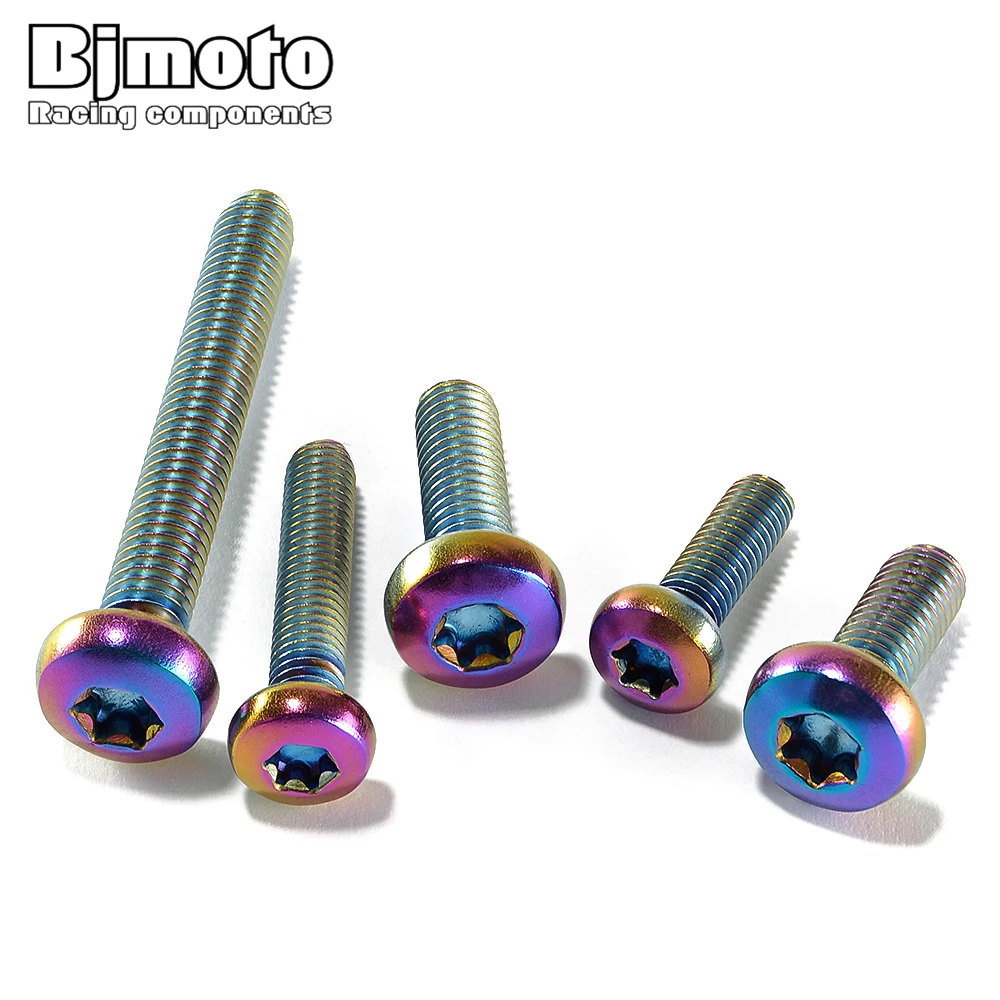 

BJMOTO M5 M6 5MM 6 MM Bolts Universal Fairing Bolts Spire Speed Kit Fastener Clips Screw Spring Nuts Fit most of sport bike