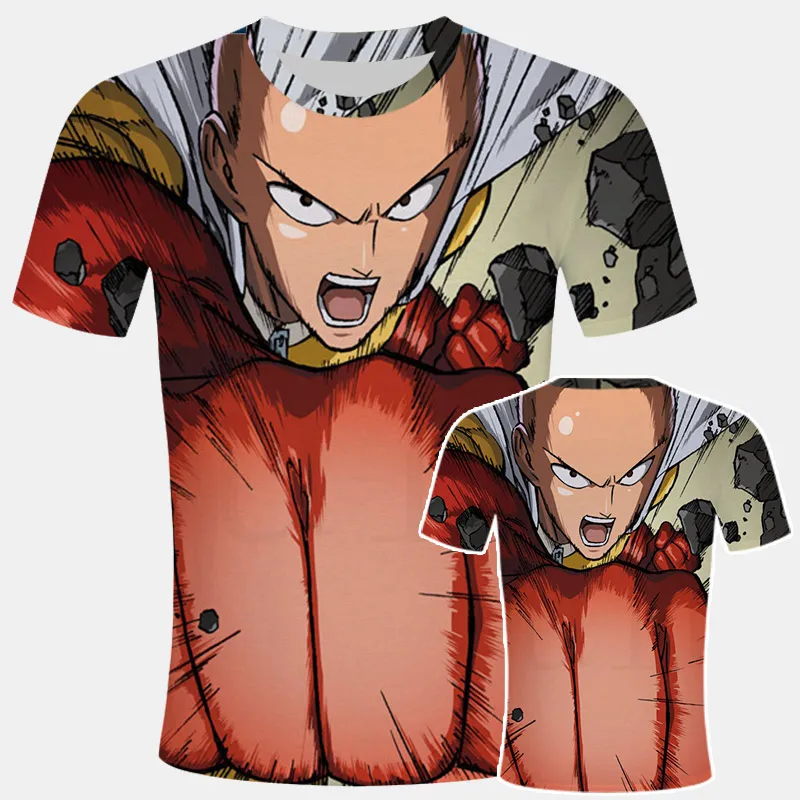 ANIME One Punch Man Printed Men T Shirt Fashion Cool Confortable Men's Tshirt Casual T-shirt for gym Men camisetas streetwear