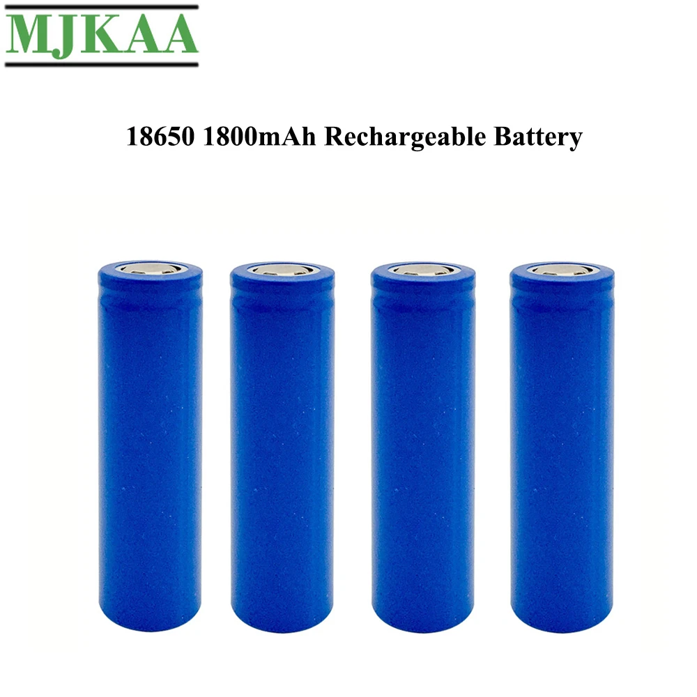 MJKAA 4 шт 18650 1800mAh 3 7 V литий ионная аккумуляторная батарея оригинал для латерн