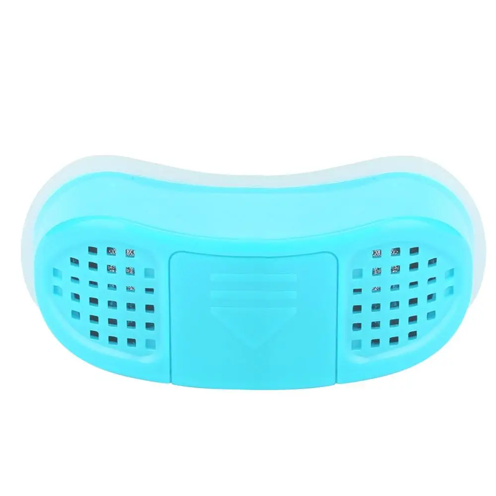 Профессиональный электронный ABS анти храп устройство для дыхания носом Носовые расширители помощь при апноэ устройство стоп храп устройства забота о здоровье - Цвет: Blue