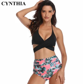 

CYNTHIA 2020 New Style Ladies Bikini Swimsuit Sexy Charm Women's High-waisted Split Type Boxer Knickerswimwear swimming suit