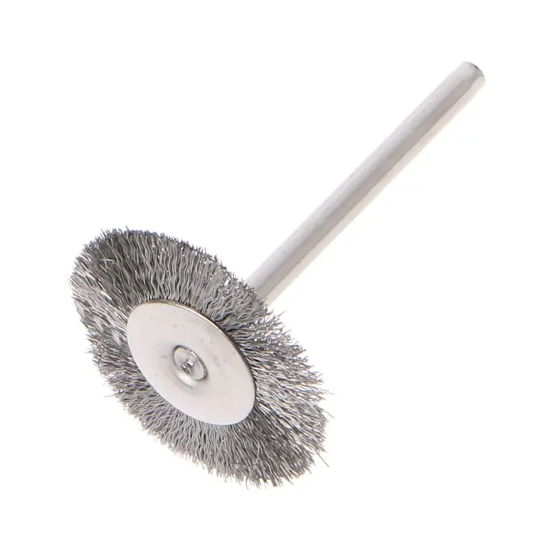 10pcs 22mm 플래티넘 블레이드 스테인레스 스틸 와이어 휠 브러시 Dremel 로타리 드릴 미니 드릴 Dremel 연마 Dremel 액세서리