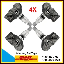 4 шт. TPMS RDKS RDK датчик для Audi Skoda VW Porsche Bentley 5Q0907275, 5Q0907275B