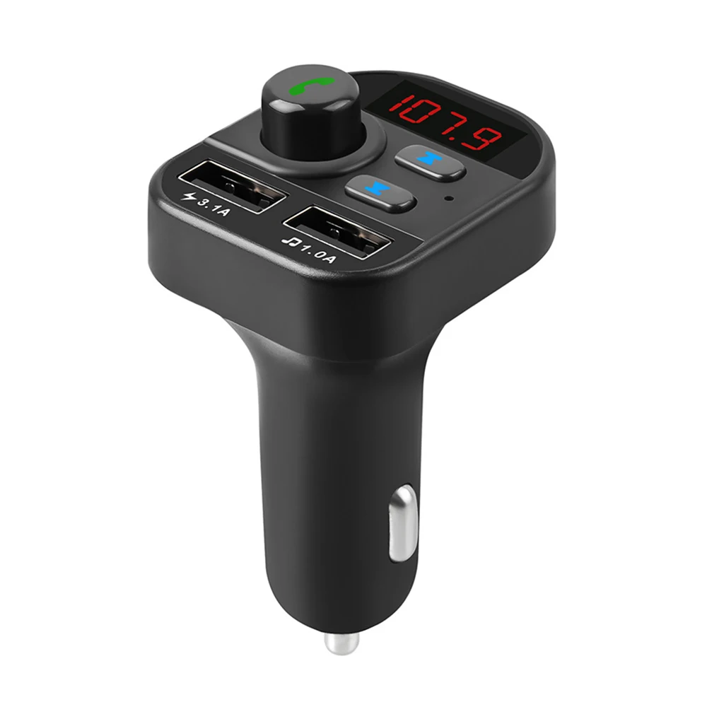 Автомобильный MP3-плеер беспроводной fm-передатчик Bluetooth Carkit Hands Free стерео A2DP автомобильный музыкальный mp3-плеер Поддержка TF карты U диск - Цвет: black