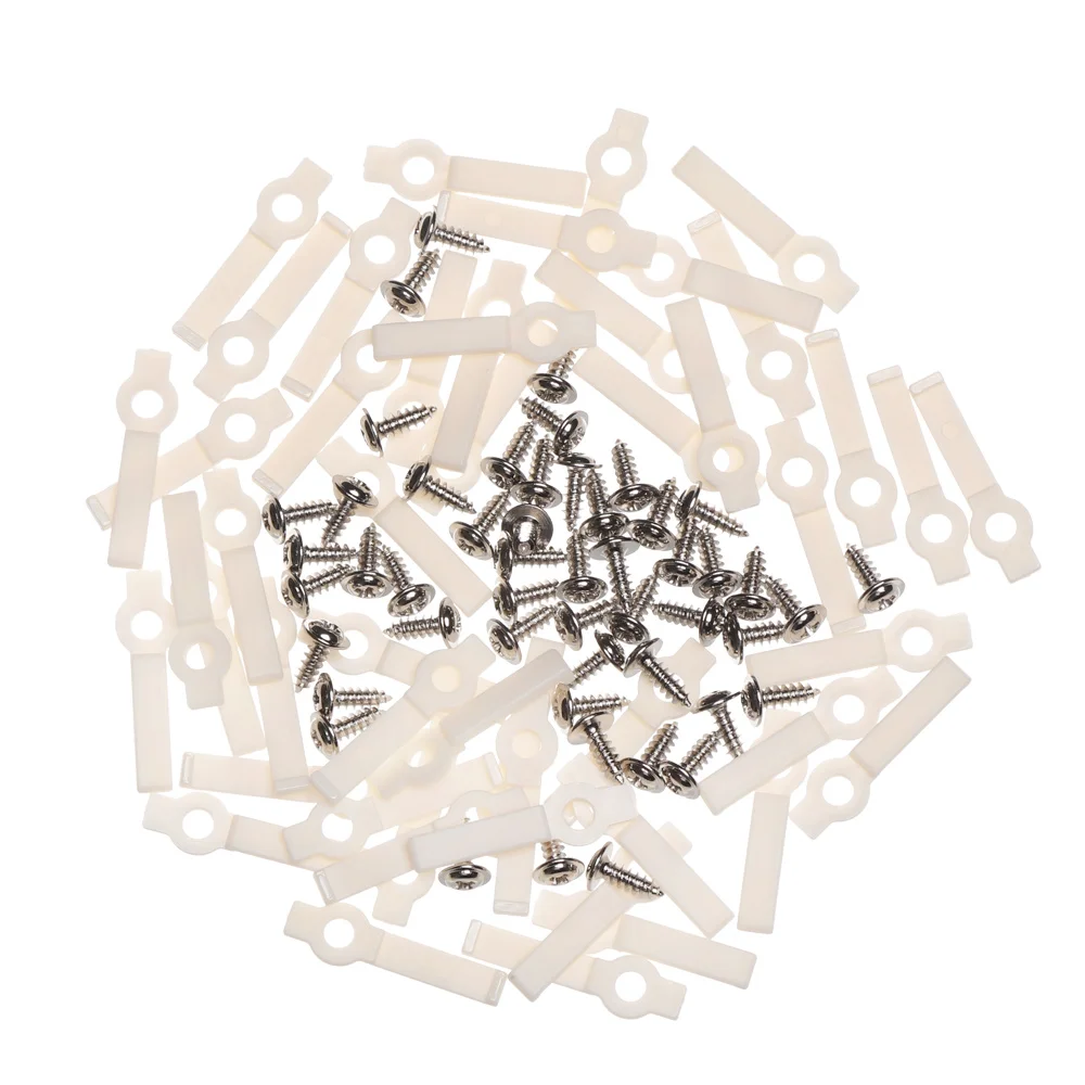 

50Pcs LED Strip Light Holder Lamp Tape Mounting Bracket Fixing Clip Light Connector with Screw For 5050 5630 LED Strip