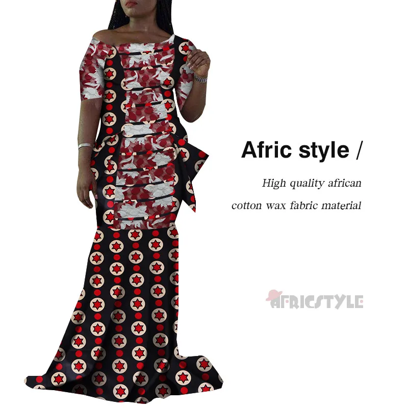 Nuevo baunin Riche estampado AnkaraDresses ropa Africana vestidos largos de retazos de talla grande Dashiki vestidos africanos pa - Цвет: 6