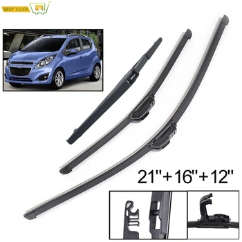 

Misima Windshield Windscreen Wiper Blades For Chevrolet Spark M300 Front Rear Window Wiper 2009 2010 2011 2012 2013 2014 2015