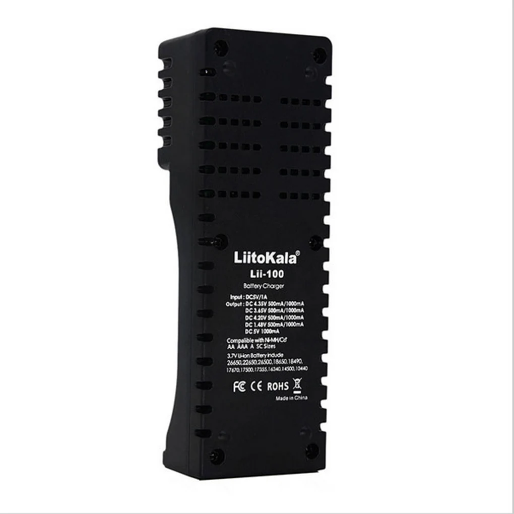 Liitokala Lii-100B зарядное устройство для 18650 26650 4,35 в/3,2 В/3,7 в/1,2 в/в перезаряжаемые аккумуляторы