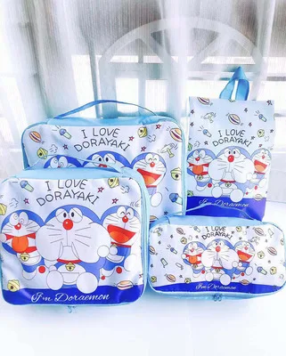 Микки Ститч Doraemon Мода Аниме портативная дорожная сумка многоразовая сумка-тоут складная сумка для багажа сумка для хранения милые сумки