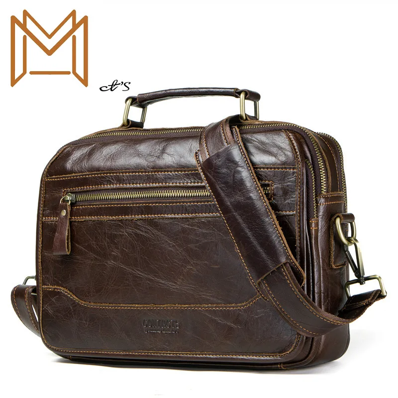 

Black Angel Genuine Leather Man Single Shoulder Package Head Layer Cowhide Oblique Wind Satchel