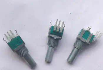 

5pcs/lot ALPS switch RK09 type metal shaft RK09L precision potentiometer B10K Double 20MM handle