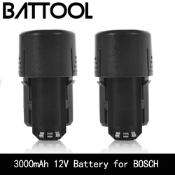 3000mAh 10.8V-12V Li-ion BAT411 Rechargeable Battery for BOSCH BAT411A BAT412A BAT413 BAT413A BAT414 D-70745 2607336013