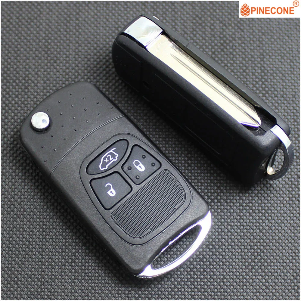 PINECONE для Chrysler Dodge Jeep Avenger Nitro Dodge чехол для дистанционного ключа 3 кнопки модифицированный автомобильный Стайлинг Брелок чехол