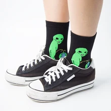 4 пары, забавные Женские носочки с рисунком кота из мультфильма, Осень-зима, теплые хлопковые носки Harajuku, милые женские носки, повседневные мужские спортивные короткие носки