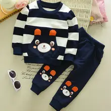 Модная повседневная одежда из чистого хлопка для мальчиков и девочек, детская одежда и спортивная одежда с героями мультфильмов