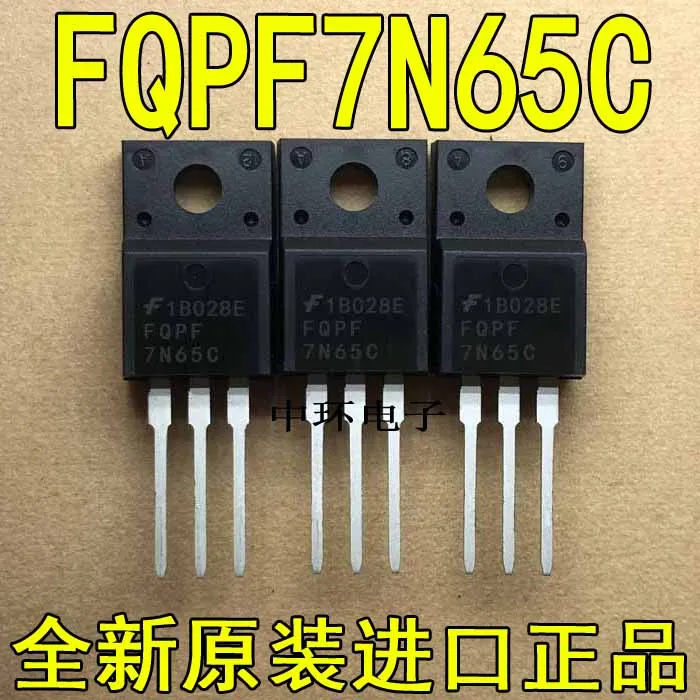 10 шт./лот FQPF7N65C TO-220F 650V FETx m y