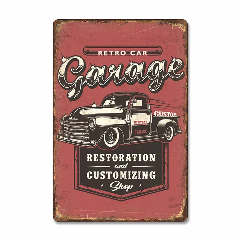 Targa in metallo da giardino, per casa, bar, pub, cucina, decorazione artistica da parete per uomo grotta, vintage, cartello in metallo con citazioni