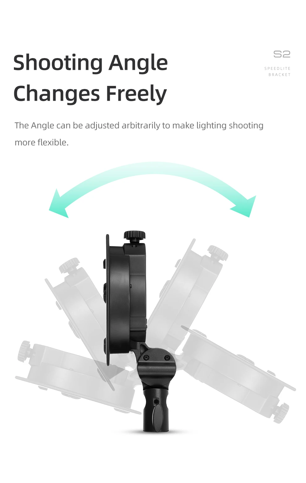 S2 Bowens Mount Flash S-type Holder Bracket for V1 V860II AD200 AD400PRO Speedl