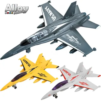 

Metal Alloy USA F18 Hornet Strike Fighter Airplane Model Clockwork Sound Light Military Model Collection with Stand Gift for Boy