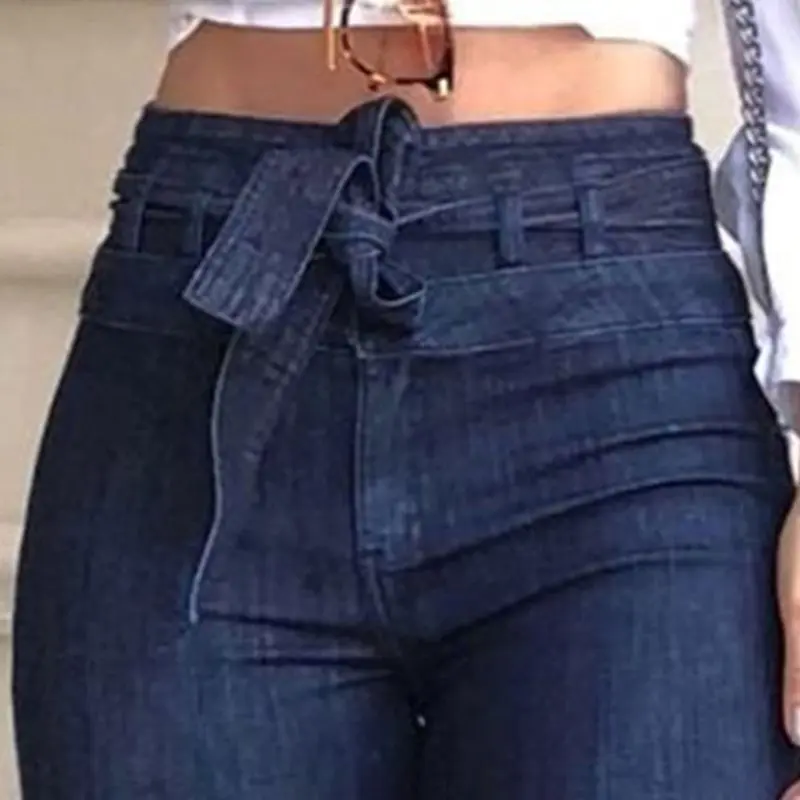 Женские джинсы с высокой талией винтажные женские джинсы уличный стиль синие обтягивающие сексуальные винтажные женские Расклешенные Брюки расклешенные джинсы с кроем для женщин осень