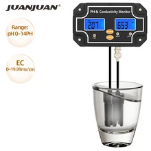 Testeur de conductivité 2 en 1 PH/EC pH/EC-2681, moniteur numérique de qualité de l'eau, Double affichage continu, 40% de réduction