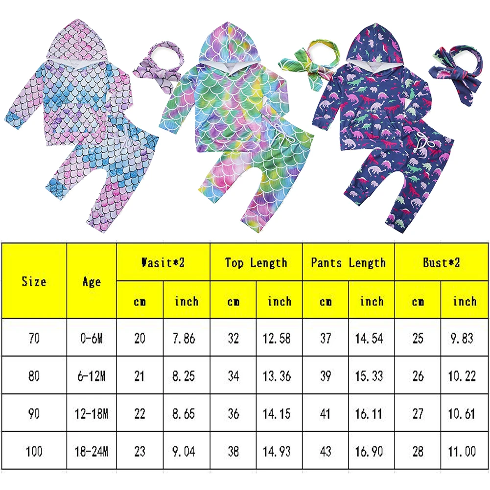 Pudcoco Infant Baby Girls Spring Autumn Clothes Set Toddler Animal Tops Sweatshirts Pant Headband Outfits 3Pcs Set Baby Clothing