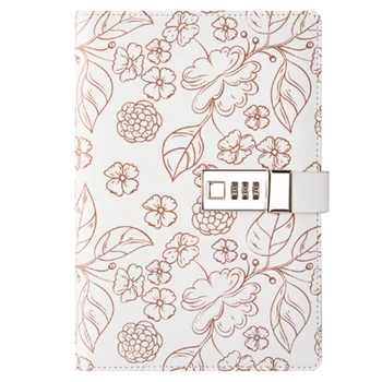 

A5 Notepad Password Notebook Diary with Lock Hand Book Password Lock Notebook Travel Planner Journal Student Code Lock Note Book