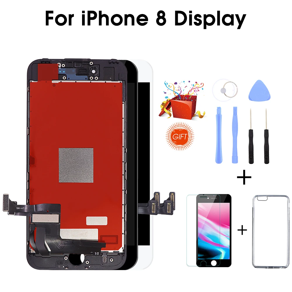 Класс AAA+ ЖК-экран для iPhone 8 ЖК-дисплей с 3D кодирующий преобразователь сенсорного экрана в сборе Замена