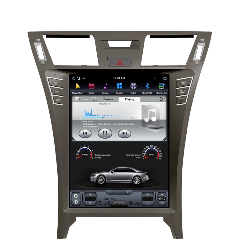NAVITOPIA 12,1 дюймов вертикальный автомобильный сенсорный экран в стиле Tesla Android 7,1 Автомобильный gps навигация для Lexus LS460 автомобильный DVD мультимедийный плеер