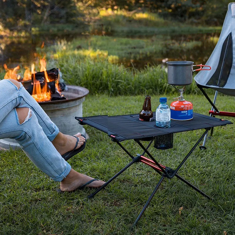 Acheter Table pliante noire pour Camping en plein air, Portable