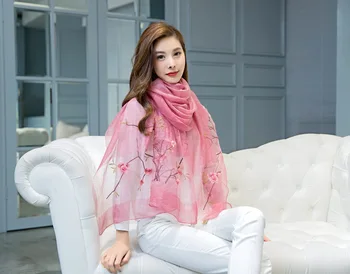 

Women Scarves Stoles Elegant Carf Warm Shawl Gray Bandana Scarf Luxury Brand Muslim Hijab Beach White