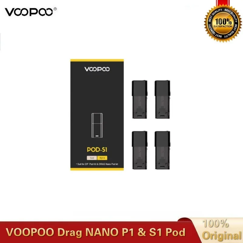 Картридж VOOPOO Drag NANO Pod 2 ~ 20 шт./лот 1 0 мл с катушкой 8 Ом 6 ядром 5 для NANO|Атомайзеры