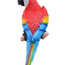 Подвесной попугай Статуэтка-Подвеска Декор как настоящий попугай Патио газон Настенный декор для любителей природы тропические птичьи коллекторы