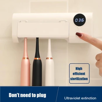 

Smart Toothbrush UV LightLight Sterilization Box Toothburush Dispenser Organizer Cleaner Oral Care For Sterilization Tool