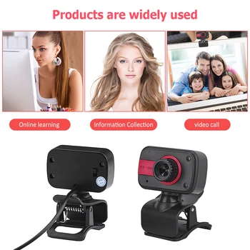 

USB HD 640P Webcam For Computer Laptop Auto Focus 2MP High-End Video Call Webcams Camera With Noise Reduction Microphone