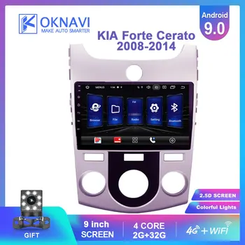 

OKNAVI Android 9.0 2.5D Car Radio for KIA Forte Cerato Radio 2007 2008 2012 2013 2014 Multimedia Headunit GPS GPS Navigation 4G