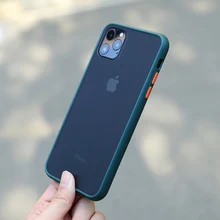 N1986N чехол для телефона для iPhone 11 Pro X XR XS Max 7 8 Plus роскошный контрастный цвет полуночно-зеленый матовый Жесткий Чехол для iPhone 11