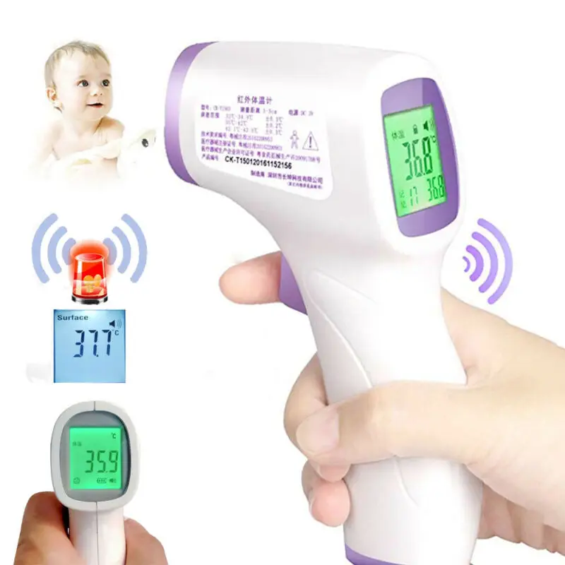 

Infrared Digital No-contact Baby Forehead Thermometer LCD Thermometer Gun Electronic Baby Health Care Thermometer